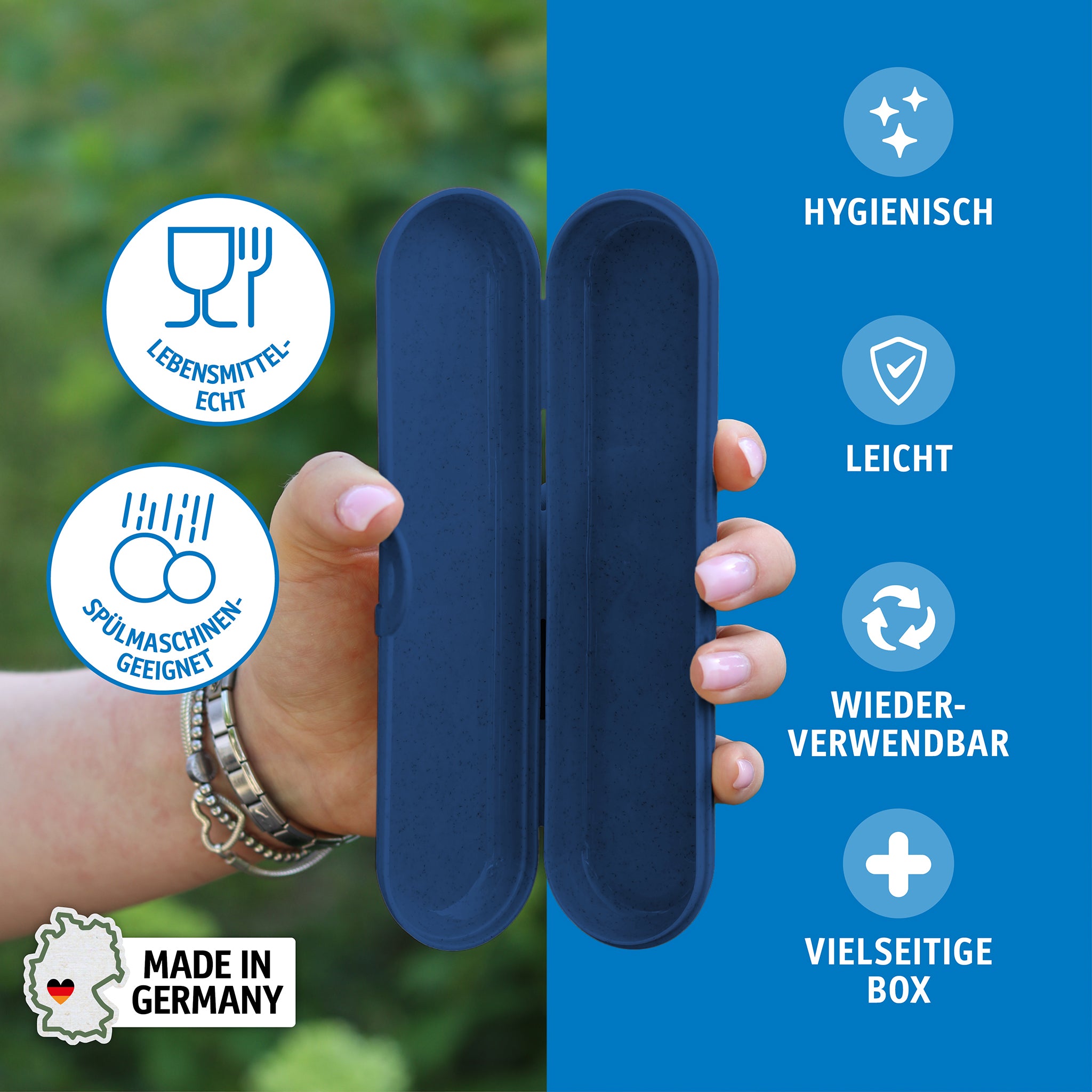 TWIST READY SNACK Besteck Etui + Besteckset 2-teilig
