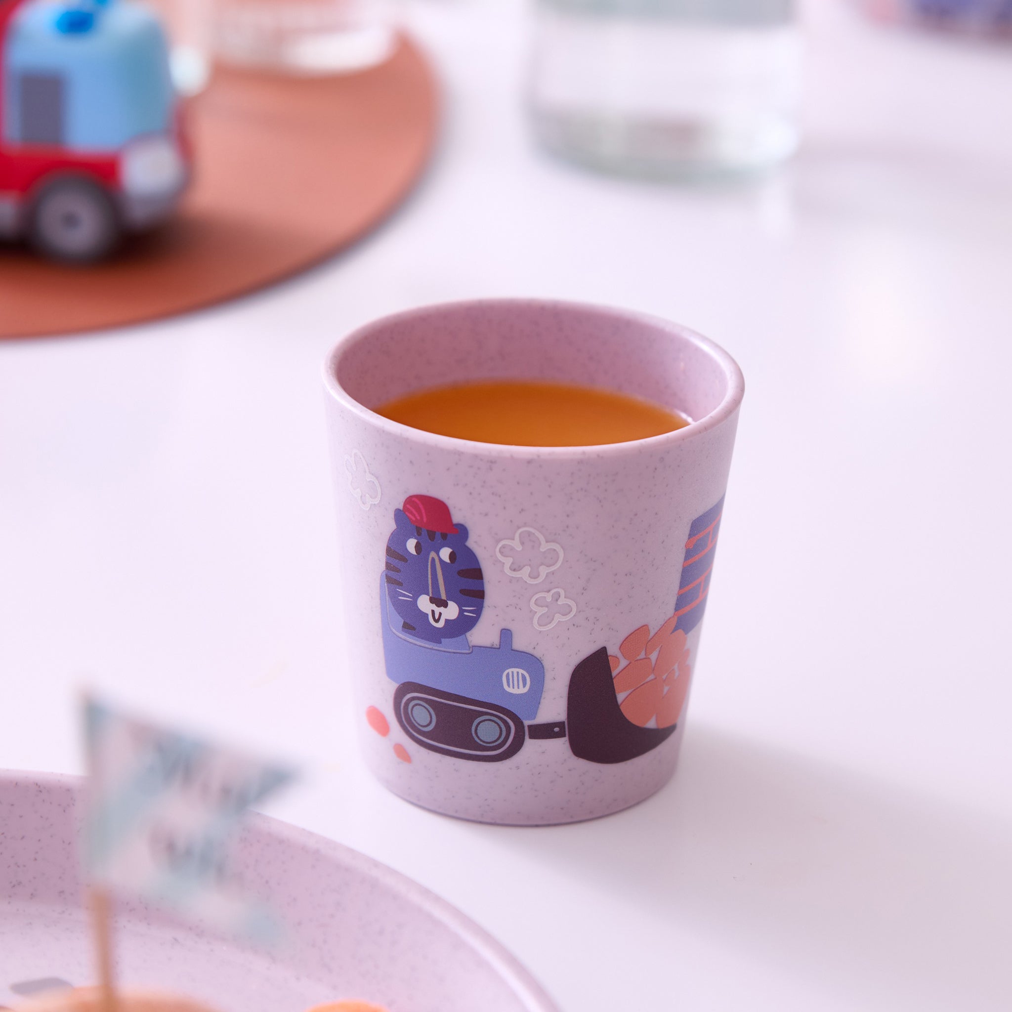 #farbe_organic purple grey trucks