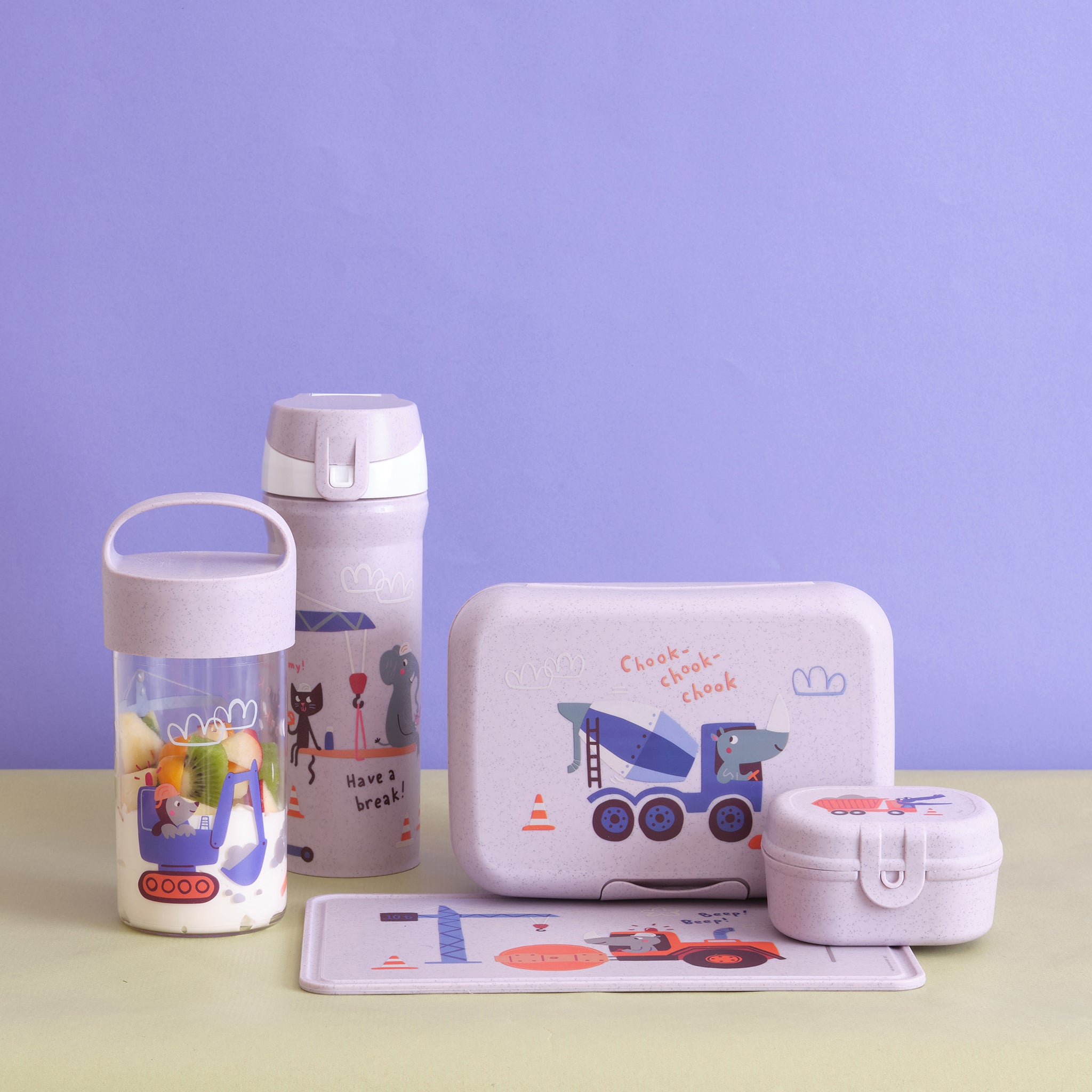 #farbe_organic purple grey trucks
