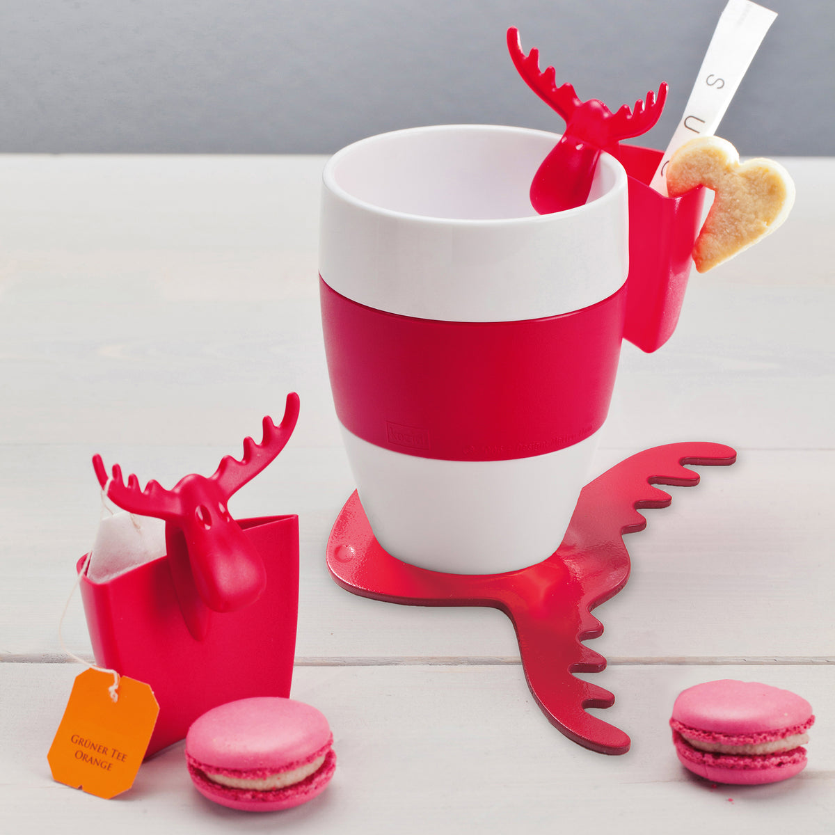 AROMA TO GO RUDOLF SET Thermobecher mit Deckel + Tassenutensilo