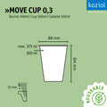 MOVE CUP 0,3 Becher
