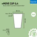 MOVE CUP 0,4 Becher
