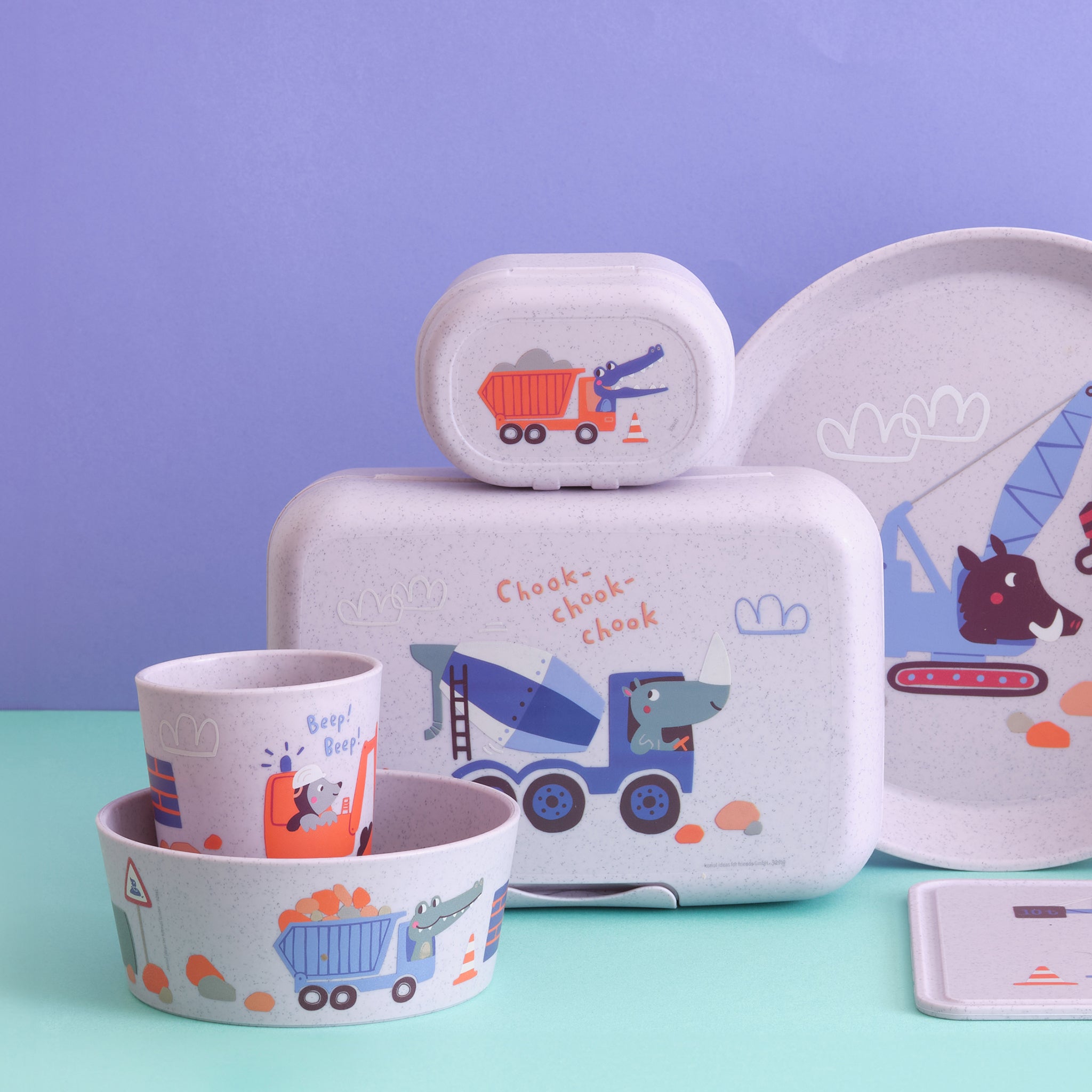 #farbe_organic purple grey trucks
